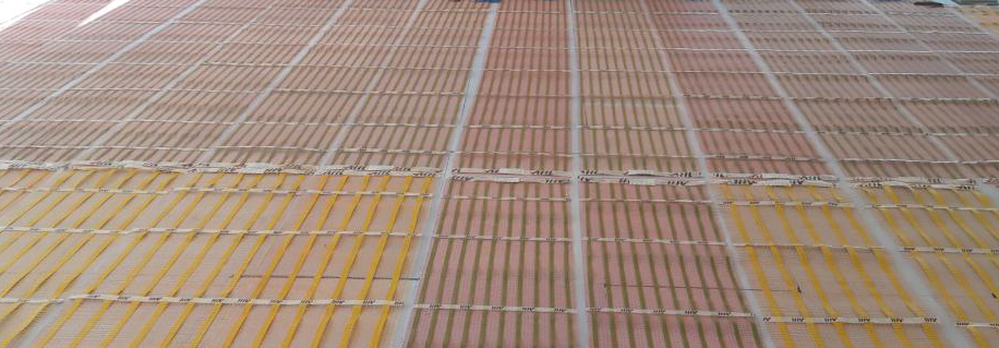 Accolade ribbon heating installed across a floor