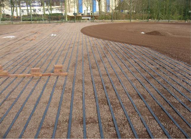 Outdoor sports surface application
